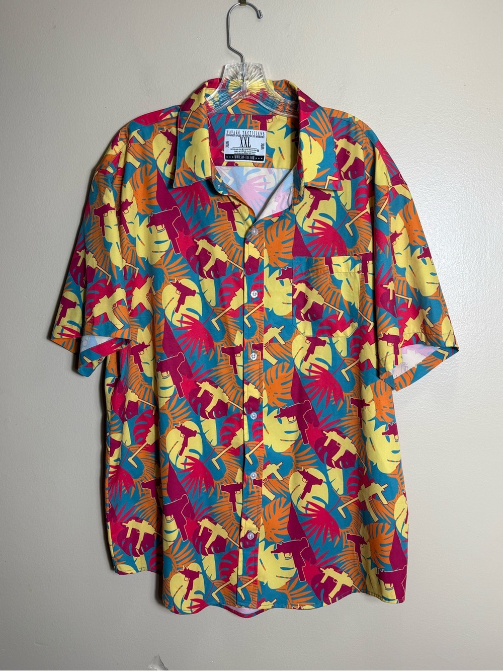 Savage Tacticians Tropical Tactical Hawaiian Shirt‎ XXL All Over Print
